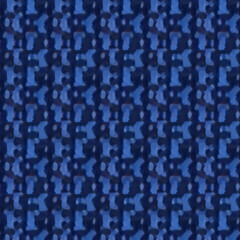 Abstract Blue Seamless Pattern with Liquid Texture