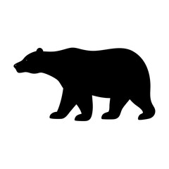 Download this black bear silhouette vector image for free wildlife animal illustration design