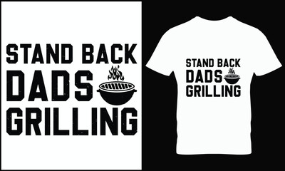 BBQ T-shirt design vector.