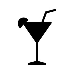 Martini cocktail glass vector illustration drink beverage alcohol bar party celebration design graphic art
