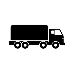 Illustration of delivery truck vehicle for shipping logistics and transportation services needs