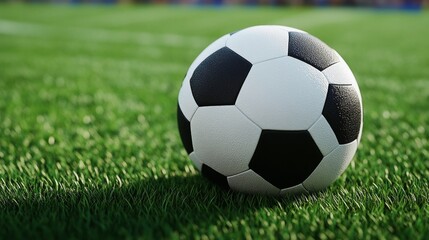 Fototapeta premium Football on the field