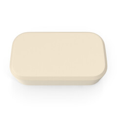 Soap Piece Isolated on Transparent Background