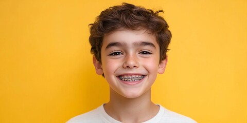 Smiling Boy with Braces