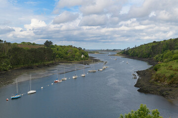 Joli point de vue sur  l'Aber-Wrac'h  dans le Finistère - Bretagne