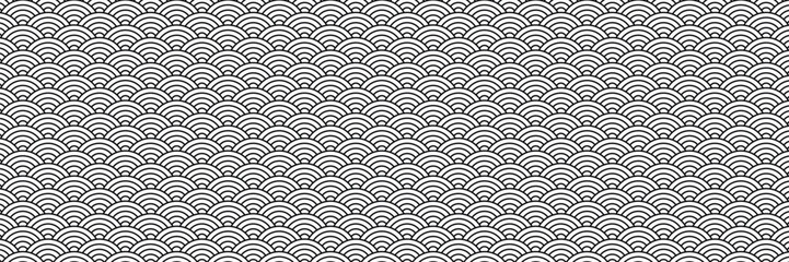 Oriental Chinese new year Background, traditional wave seamless pattern background. 
