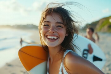 Surfer at the beach