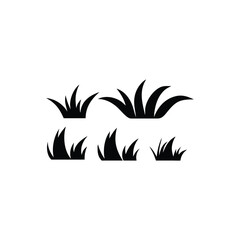 Grass Silhouette Illustration Design.