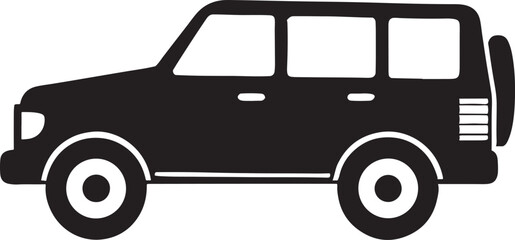 Car silhouette illustration silhouette vector isolated on a white background 55
