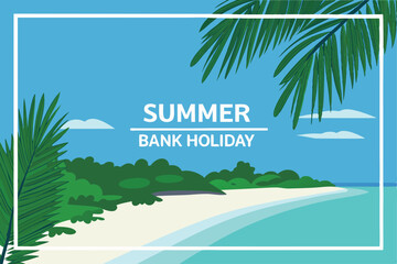 Obraz premium Summer Bank Holiday Tropical Beach Vacation Paradise