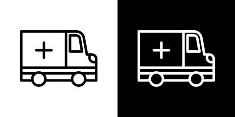 Ambulance icon symbol concept for graphic design, Website, UI. Svg