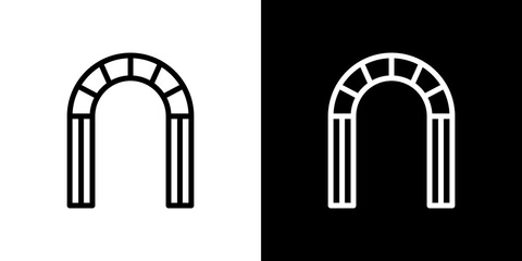Archway icon symbol concept for graphic design, Website, UI. Svg