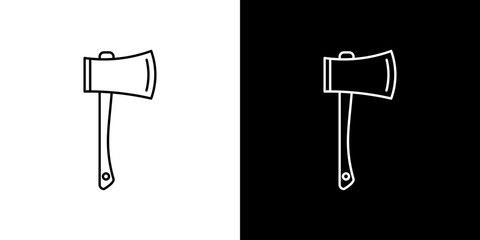 Axe icon symbol concept for graphic design, Website, UI. Svg