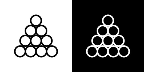 Ball pile icon symbol concept for graphic design, Website, UI. Svg