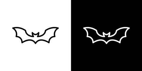 Bat icon symbol concept for graphic design, Website, UI. Svg