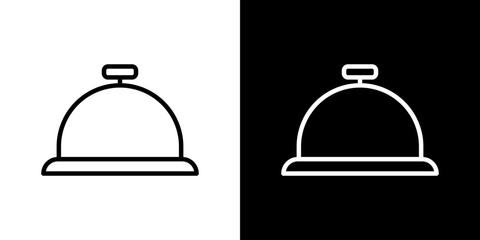 Bell concierge icon symbol concept for graphic design, Website, UI. Svg