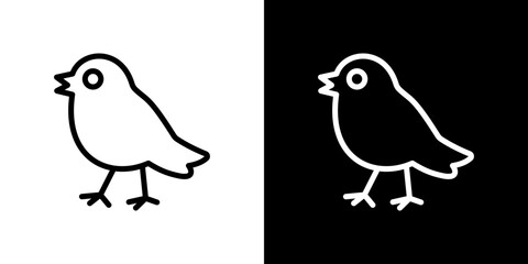 Bird icon symbol concept for graphic design, Website, UI. Svg