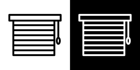 Blinds icon symbol concept for graphic design, Website, UI. Svg