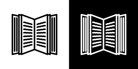 Book open icon symbol concept for graphic design, Website, UI. Svg