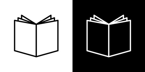 Book open icon symbol concept for graphic design, Website, UI. Svg