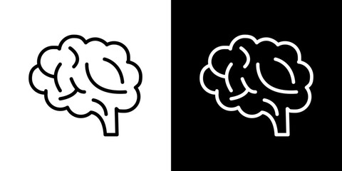 Brain icon symbol concept for graphic design, Website, UI. Svg