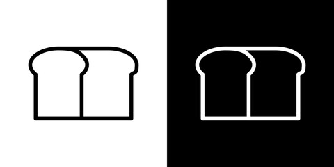 Bread loaf icon symbol concept for graphic design, Website, UI. Svg