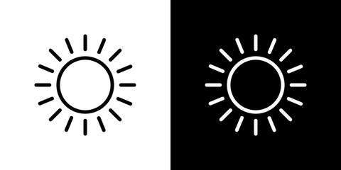 Brightness icon symbol concept for graphic design, Website, UI. Svg