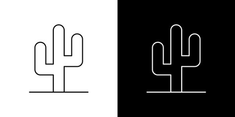 Cactus icon symbol concept for graphic design, Website, UI. Svg