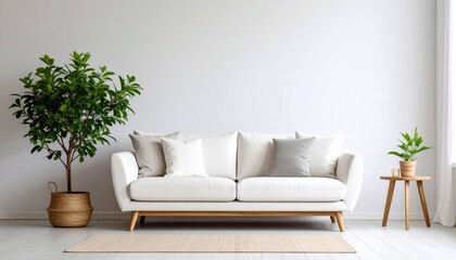 modern living room with sofa