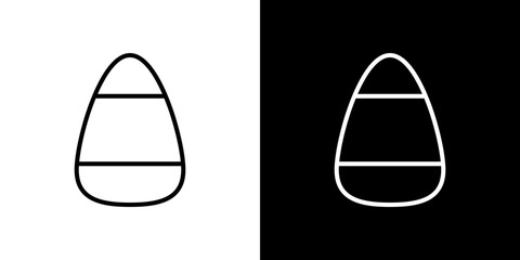 Candy Corn icon symbol concept for graphic design, Website, UI. Svg