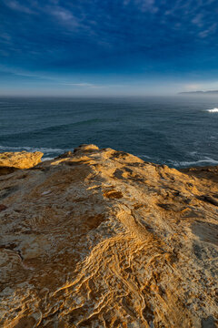 Scenic view of the Oregon Coast at Cape Kiwanda. 