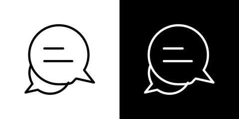 Chat icon symbol concept for graphic design, Website, UI. Svg