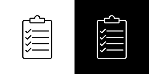 Checklist icon symbol concept for graphic design, Website, UI. Svg