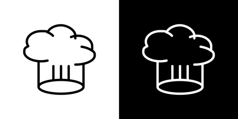 Chef hat icon symbol concept for graphic design, Website, UI. Svg