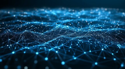 Obraz premium Abstract network of interconnected points (5)