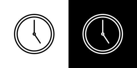 Clock-five icon symbol concept for graphic design, Website, UI. Svg