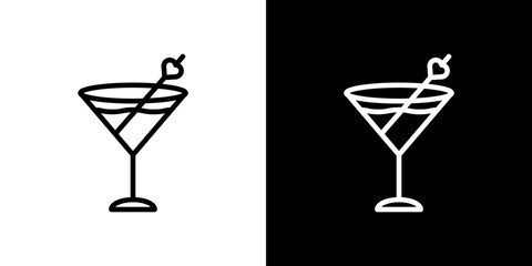 Cocktail icon symbol concept for graphic design, Website, UI. Svg
