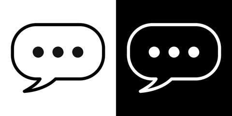 Comment icon symbol concept for graphic design, Website, UI. Svg
