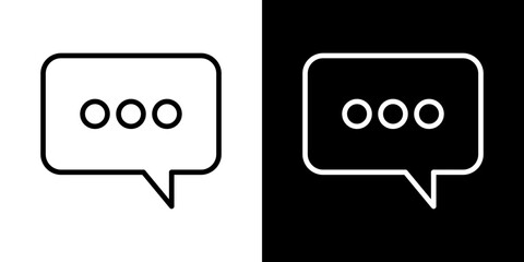 Fototapeta premium Comment icon symbol concept for graphic design, Website, UI. Svg