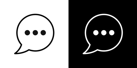 Comment icon symbol concept for graphic design, Website, UI. Svg