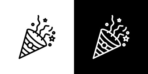 Obraz premium Confetti icon symbol concept for graphic design, Website, UI. Svg