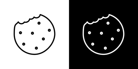 Cookie icon symbol concept for graphic design, Website, UI. Svg