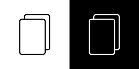 Copy icon symbol concept for graphic design, Website, UI. Svg