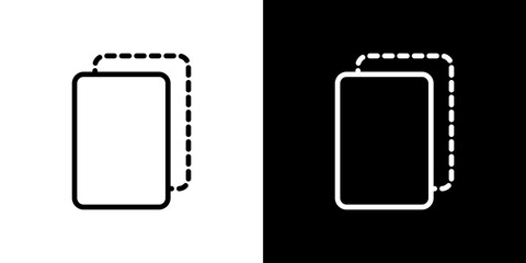 Copy icon symbol concept for graphic design, Website, UI. Svg