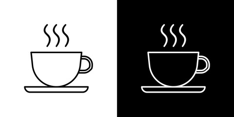 Cup of coffee icon symbol concept for graphic design, Website, UI. Svg