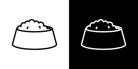 Dog feeding icon symbol concept for graphic design, Website, UI. Svg