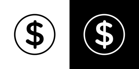 Dollar icon symbol concept for graphic design, Website, UI. Svg