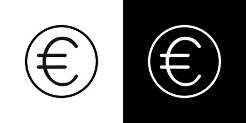 Euro icon symbol concept for graphic design, Website, UI. Svg
