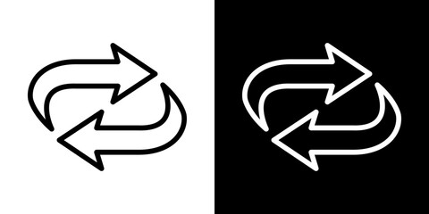 Exchange icon symbol concept for graphic design, Website, UI. Svg