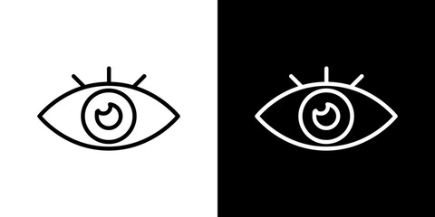 Eye icon symbol concept for graphic design, Website, UI. Svg